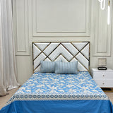 2 Pillow Cotton King Bed Sheet - Bloomique