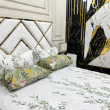 4 Pillow Cotton King Bed Sheet - Royal Bliss