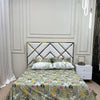 4 Pillow Cotton King Bed Sheet - Pearl Essence