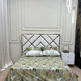 4 Pillow Cotton King Bed Sheet - Pearl Essence