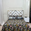 4 Pillow Cotton King Bed Sheet - Floral Haven