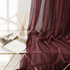 Sheer Curtains Deep Burgundy