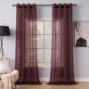 Sheer Curtains Deep Burgundy