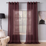 Sheer Curtains Deep Burgundy