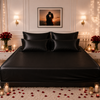 Fitted Bed Sheet - Mulberry Silk Black