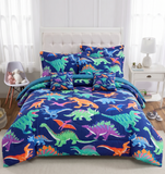 8 PCs Comforter Set - Dino Des