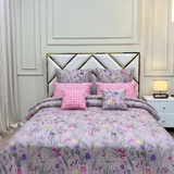 8 PCs Comforter Set - Floral Whisper