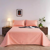 Cotton King Bed Sheet - Plain Light Pink