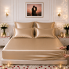 Fitted Bed Sheet - Mulberry Silk Cappuccino