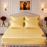 Fitted Bed Sheet - Mulberry Silk Gold