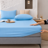Fitted Bed Sheet - Light Blue
