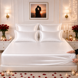 Fitted Bed Sheet - Mulberry Silk White