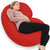 Red Color Pillow For Pregnant Women Body