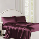 Silk King Bed Sheet - Grape