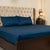 Fitted Bed Sheet - Cotton Satin Light Teal