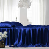 Silk King Bed Sheet - Royal Blue