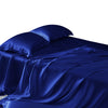 Silk King Bed Sheet - Royal Blue 2
