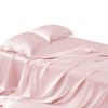 Silk King Bed Sheet - Light Pink 2