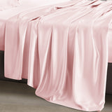 Silk King Bed Sheet - Light Pink 3