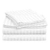Cotton Satin King Bed Sheet - White