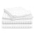 Cotton Satin King Bed Sheet - White