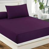 Fitted Bed Sheet - Purple
