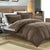 6 PCs Comforter Set - Brown Box