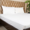 Fitted Bed Sheet - Cotton Satin White