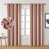 Silk Curtain - Light Brown
