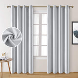 Silk Curtain - Greyish White