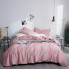 6 PCs Cotton Satin Comforter Set - Pink