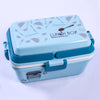 Triple Play Pink Sky Blue Color Lunch Box