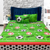 Cotton King Bed Sheet - Football