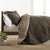 6 PCs Reversible Comforter Set - Brown Box