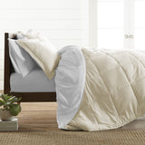 6 PCs Comforter Set Reversible - Off White Box