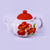 Red Flower Tea Pot